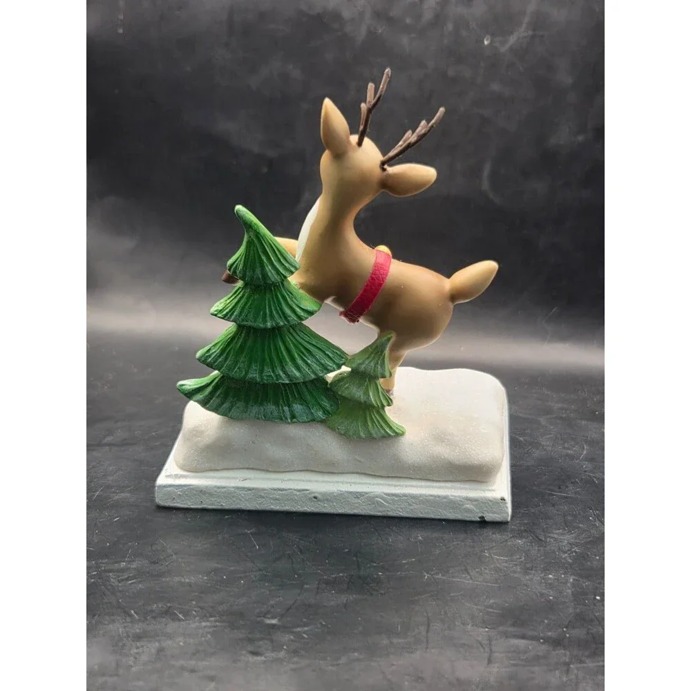 Reindeer Donner Cast Iron and Resin Christmas Stocking Holder